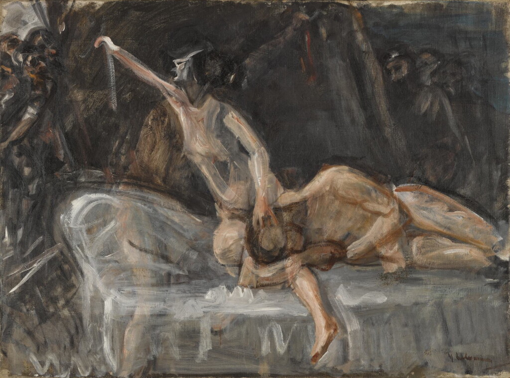 View full screen - View 1 of Lot 412. Simson und Delila - Studie (Samson and Delilah - Study).