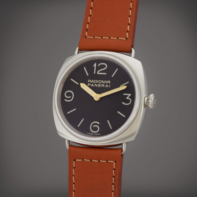 View full screen - View 1 of Lot 23. Reference PAM00232 Radiomir 1938 'Watch No. 1' | A limited edition stainless steel wristwatch, Circa 2006 | The Hammer Collection.
