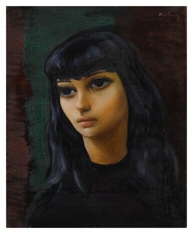 View full screen - View 1 of Lot 50. MOÏSE KISLING | JEUNE FILLE.