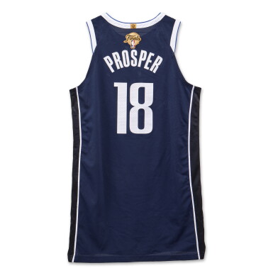 View full screen - View 1 of Lot 11. Olivier-Maxence Prosper Dallas Mavericks 2024 NBA Finals Game Worn Statement Edition Jersey | Game 3.