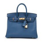 Deep Blue Swift Birkin 25 Gold Hardware, 2020
