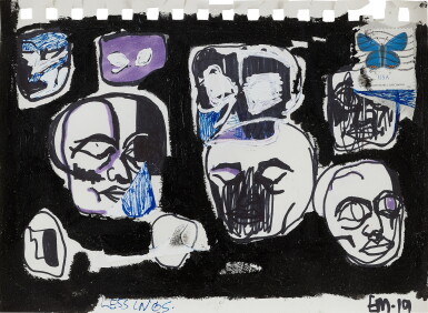View full screen - View 1 of Lot 868. Eddie Martinez 艾迪 ‧ 瑪汀尼茲 | Untitled (Lessings) 無題(萊辛).