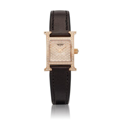 View full screen - View 1 of Lot 6147. Heure H Reference HH1.73a, a rose gold quartz wristwatch with diamond, Circa 2022.