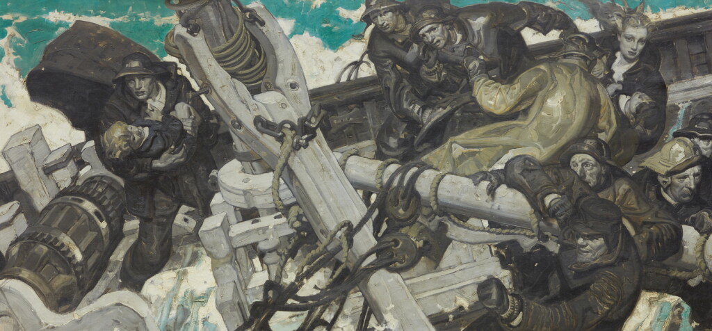View full screen - View 1 of Lot 26. DEAN CORNWELL | UNTITLED (CHAOS AT SEA).