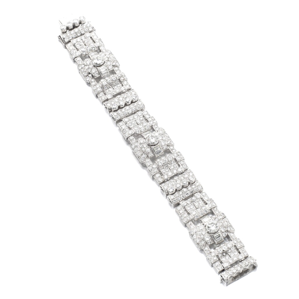 View full screen - View 1 of Lot 1042. Diamond bracelet, 1930s.