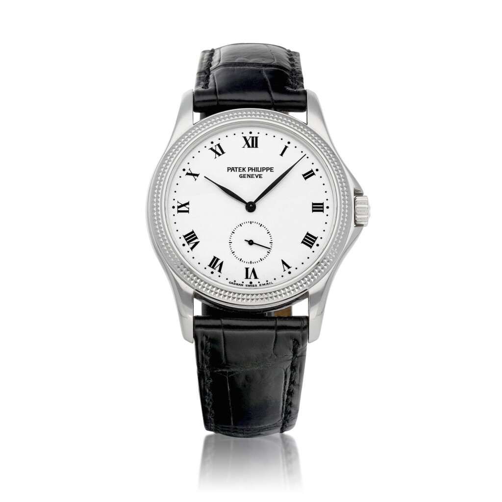 View full screen - View 1 of Lot 8101. Reference 5115 | A white gold wristwatch with enamel dial, Circa 2004 | 百達翡麗 | 型號5115 白金腕錶,備琺瑯錶盤,約2004年製.