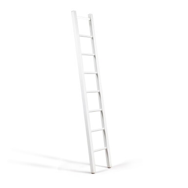 View full screen - View 1 of Lot 403. Illuminated ladder, circa 2000 | Beleuchtete Leiter aus bemaltem Holz und Neon, circa 2000.