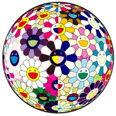 View full screen - View 1 of Lot 60. TAKASHI MURAKAMI | FLOWERBALL (3D) FROM THE REALM OF THE DEAD; AND FLOWER DUMPLING.