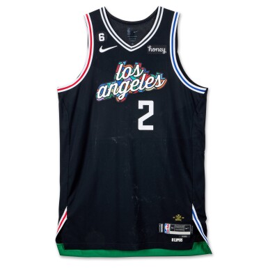 View full screen - View 1 of Lot 19. Kawhi Leonard Los Angeles Clippers 2022-2023 Game Worn Home Jersey.