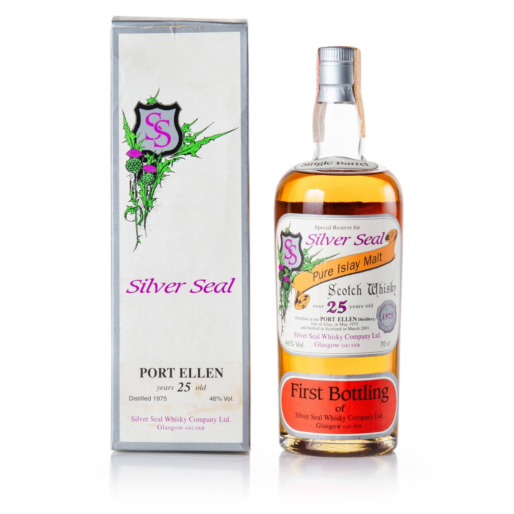 View full screen - View 1 of Lot 259. Port Ellen Silver Seal 25 Year Old 40.0 abv 1975 (1 BT 70cl).