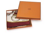 Printed silk scarf 'Les Voitures a Transformation', Hermès