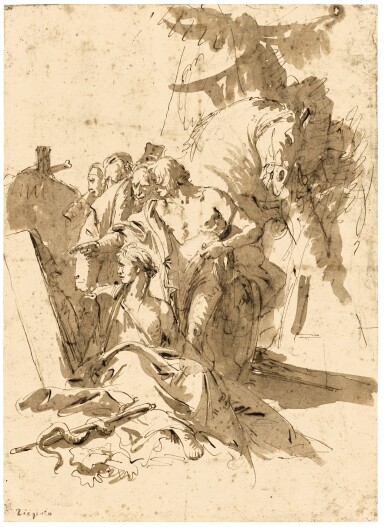 View full screen - View 1 of Lot 253. The Discovery of the Tomb of Punchinello.