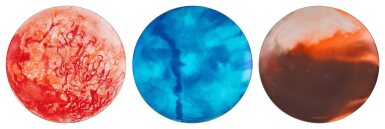 View full screen - View 1 of Lot 2038. Zao Wou-Ki 趙無極 | a. Coupe Pierre de Feu; b. Coupe Pierre de Ciel; c. Coupe Pierre de Sable a. 火之石;b. 天之石;c. 沙之石.