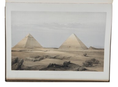 View full screen - View 1 of Lot 117. Roberts, David. An unusually fine copy of Roberts' monumental representation of the Near East — "the apotheosis of the tinted lithograph".