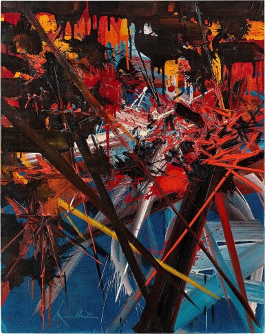 View full screen - View 1 of Lot 732. Georges Mathieu 喬治·馬修 | Exil Doux 愜意的流放.