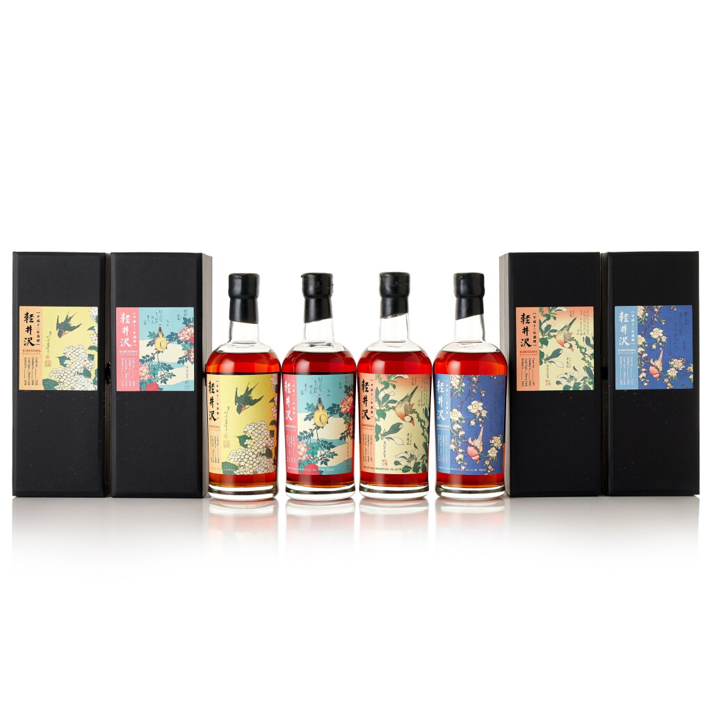 View full screen - View 1 of Lot 335. 輕井澤 Karuizawa Flower and Bird Series Single Cask Set NV (4 BT70).