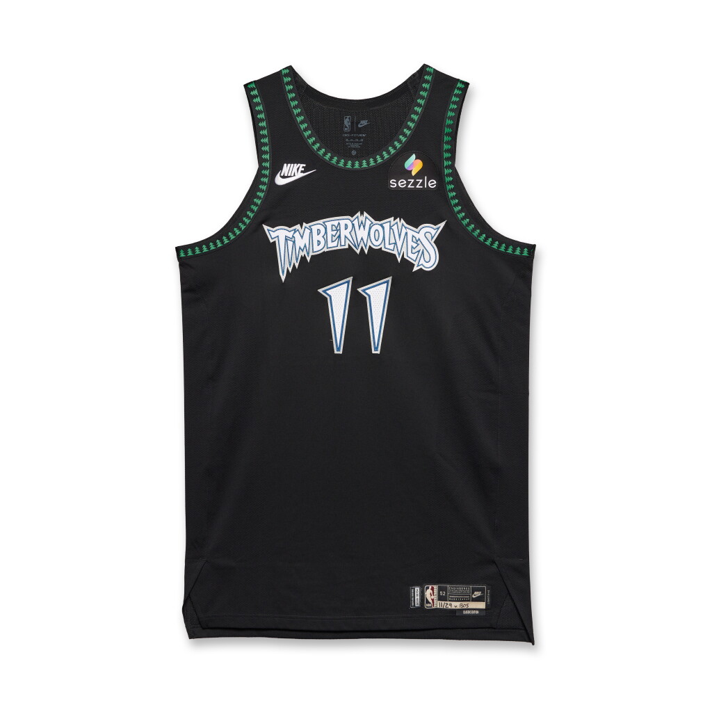 View full screen - View 1 of Lot 28. Naz Reid Minnesota Timberwolves 2025-2026 Game Worn Classic Edition Jersey.