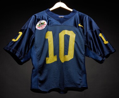 View full screen - View 1 of Lot 37. Tom Brady University of Michigan Game Worn Jersey.