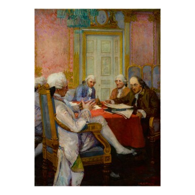 View full screen - View 1 of Lot 95. STANLEY MASSEY ARTHURS | FRANKLIN AT THE FRENCH COURT.