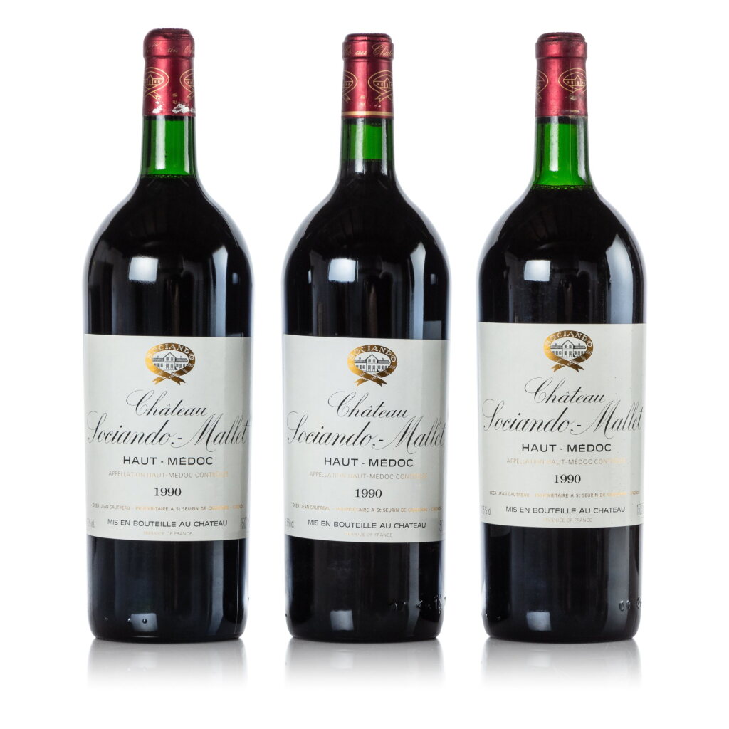 View full screen - View 1 of Lot 413. Château Sociando Mallet 1990 (6 MAG).