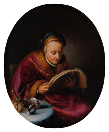 View full screen - View 1 of Lot 442. An elderly woman, traditionally identified as Rembrandt's mother.
