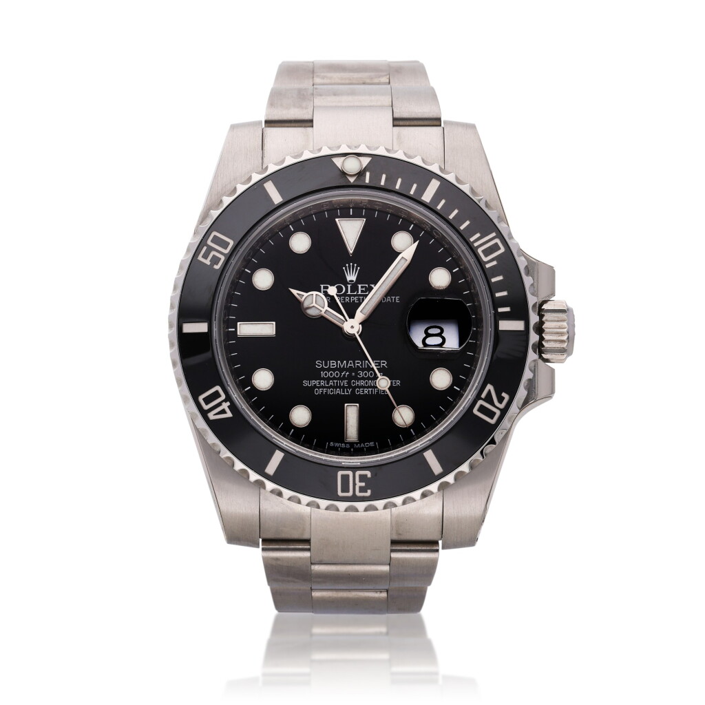 View full screen - View 1 of Lot 244. Reference 116610LN Submariner | A stainless steel wristwatch with date and bracelet, Circa 2013.