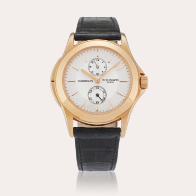 View full screen - View 1 of Lot 137. Reference 5134R-010 Travel Time 'Gübelin 150th Anniversary’ | Retailed by Gübelin: A pink gold dual time wristwatch with 24-hour indication, Circa 2004.