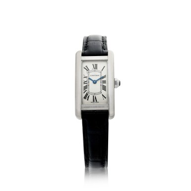 View full screen - View 1 of Lot 66. REFERENCE 2489 TANK AMERICAINE A WHITE GOLD RECTANGULAR WRISTWATCH, CIRCA 2000.