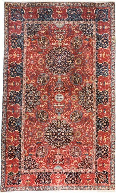 View full screen - View 1 of Lot 281. A 'PETAG' TABRIZ CARPET, NORTHWEST PERSIA.