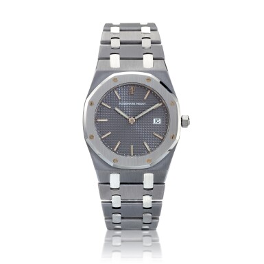 View full screen - View 1 of Lot 19. Royal Oak Championship, A tantalum and stainless steel wristwatch with date, Circa 1990 愛彼 Royal Oak Championship 鉭金屬及精鋼腕錶備日期顯示,約1990年製.