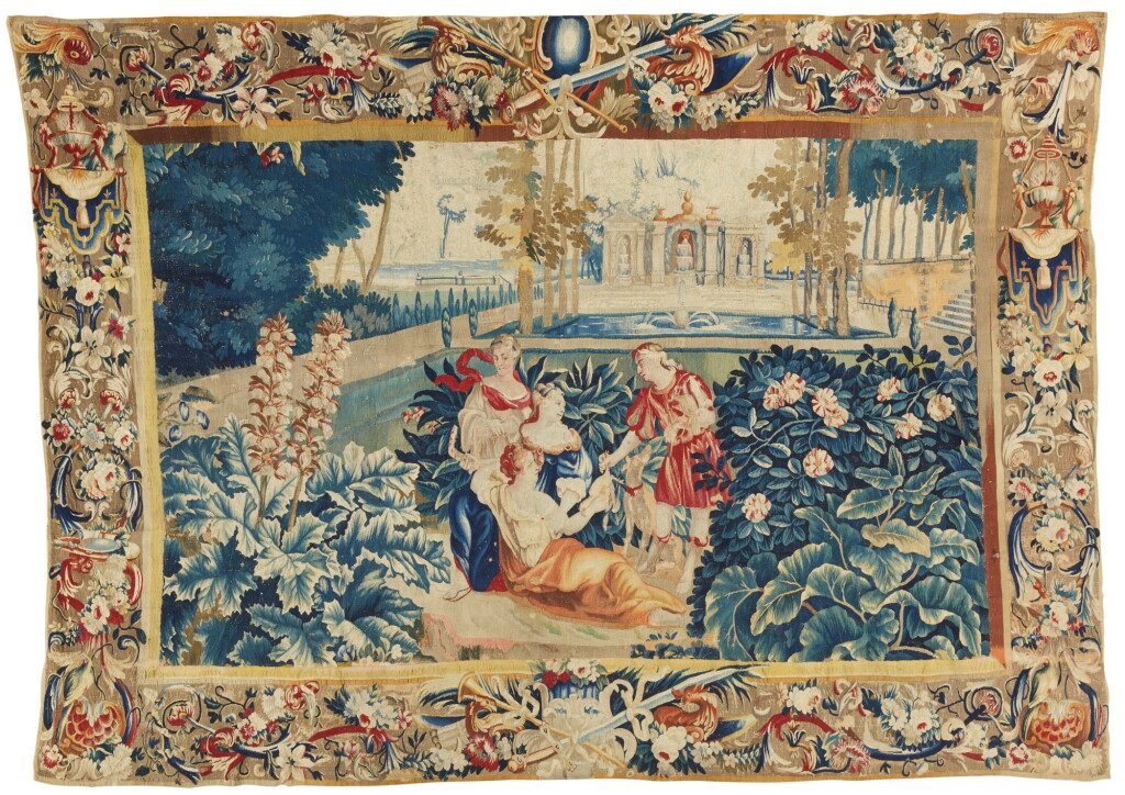 View full screen - View 1 of Lot 19. A Flemish mythological tapestry, probably Antwerp, early 18th century.