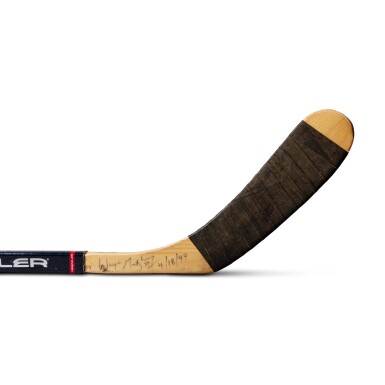 View full screen - View 1 of Lot 1. Wayne Gretzky Game Used Stick From Final Career Game.