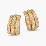 Pair of Diamond 'Bamboo' Earrings | 卡地亞 | 鑽石 'Bamboo' 耳環一對
