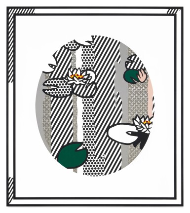 View full screen - View 1 of Lot 12. Water Lilies - Pink Flower .