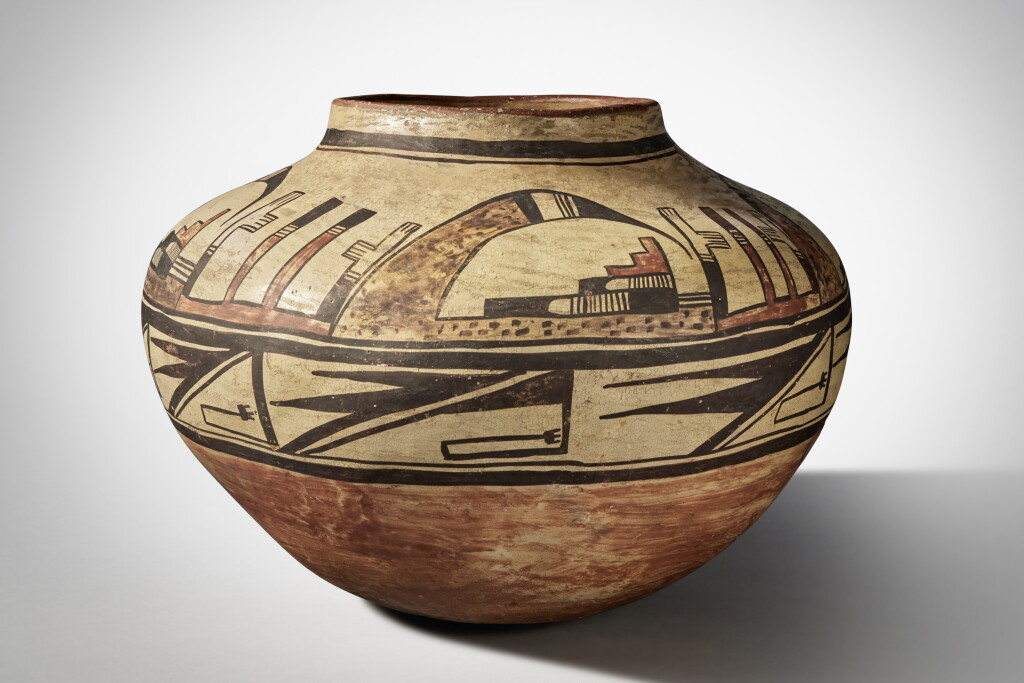 View full screen - View 1 of Lot 730. Hopi Polychrome Vessel.