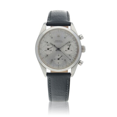 View full screen - View 1 of Lot 408. 'Pre-Daytona', Ref. 6238 Stainless steel chronograph wristwatch Circa 1964.