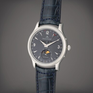 View full screen - View 1 of Lot 351. Reference 140.640.986B Master Control | A limited edition platinum automatic triple calendar wristwatch with moon phases, Circa 1999.