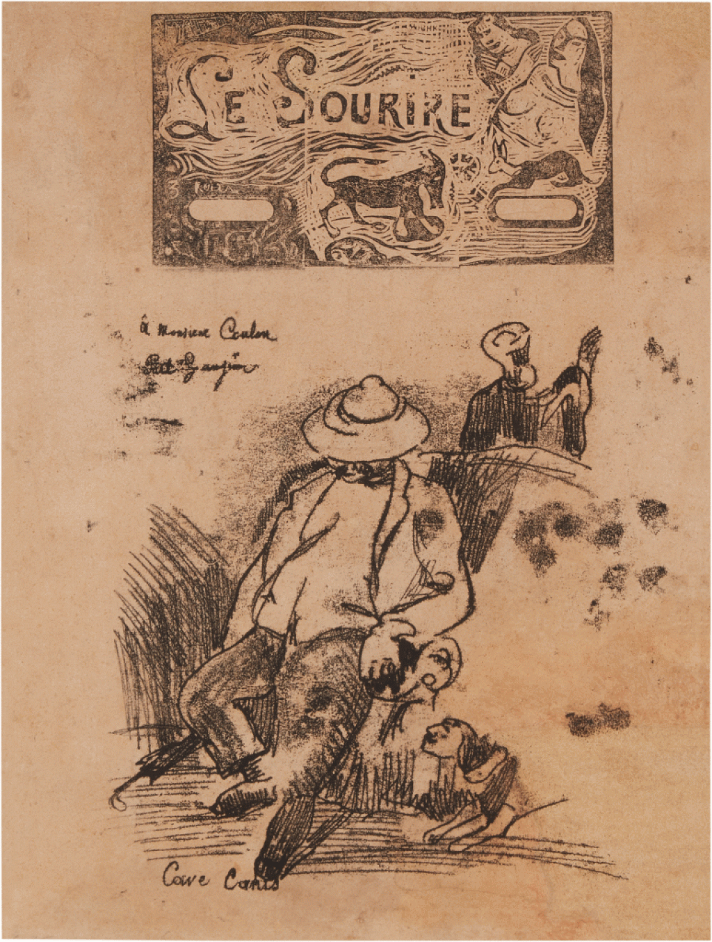 View full screen - View 1 of Lot 71. Cave Canis and Titre pour "Le Sourire".