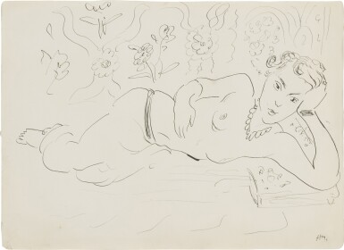 View full screen - View 1 of Lot 168. Femme allongée.