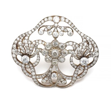 View full screen - View 1 of Lot 1144. Diamond brooch, circa 1870.