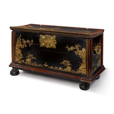 View full screen - View 1 of Lot 409. A Japanese Lacquer Chest, 17th Century.