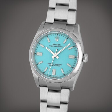 View full screen - View 1 of Lot 307. Oyster Perpetual, Reference 126000 | A stainless steel wristwatch with bracelet | Circa 2023.