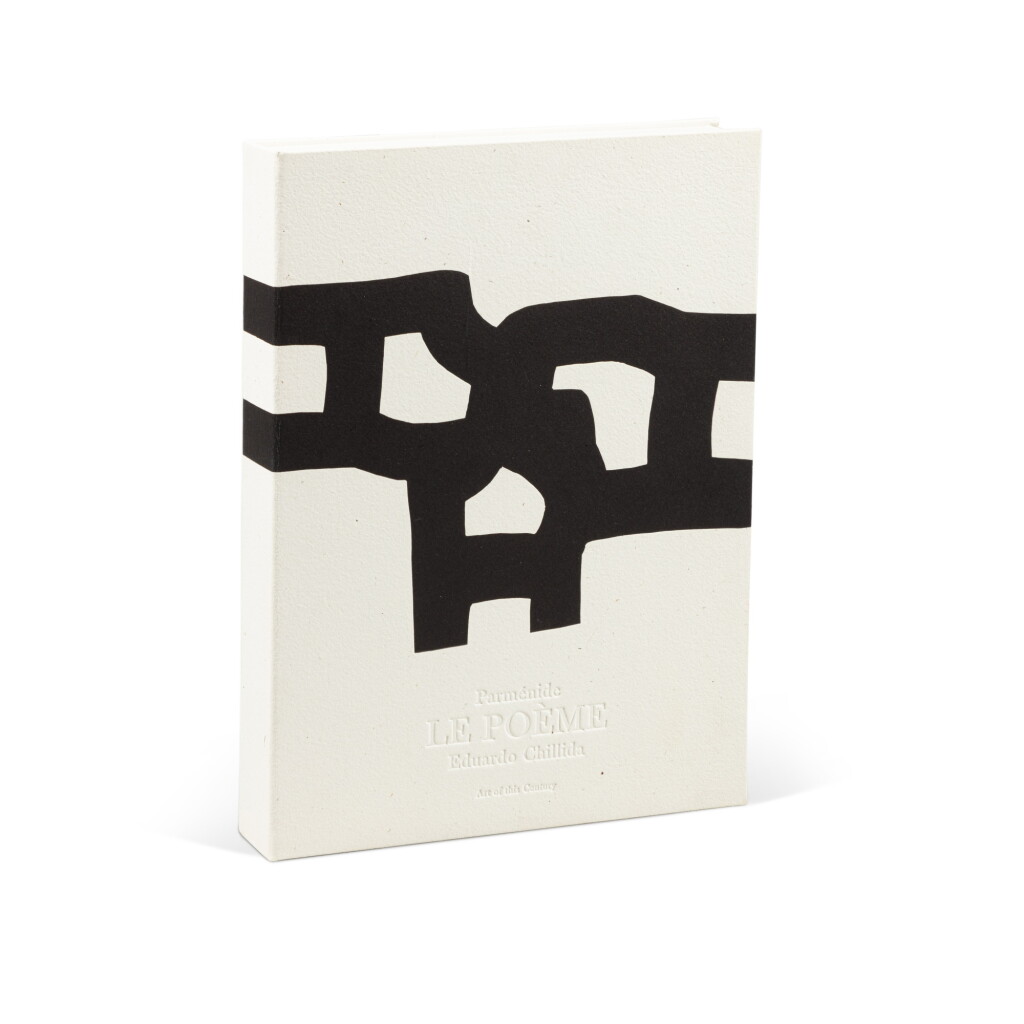 View full screen - View 1 of Lot 77. Parménide. Art of this Century, 1999. 6 reliefs originaux signés de Chillida. Exemplaire neuf..