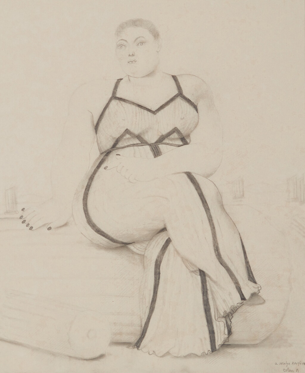 View full screen - View 1 of Lot 170. Femme assise.