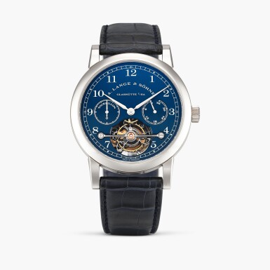 View full screen - View 1 of Lot 2376. Tourbillon Pour le Mérite, Reference 701.007 | A limited edition white gold tourbillon wristwatch with with fusée-and-chain mechanism and power reserve indication, Circa 1998.