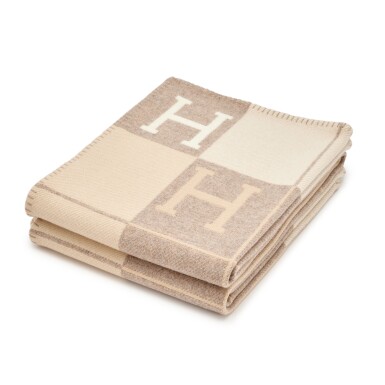 View full screen - View 1 of Lot 659. Coco and Chamomile Cashmere and Merino Wool Avalon III Throw Blanket.