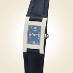 Reference 22 T 1631 | A stainless steel rectangular wristwatch with date, Circa 1997