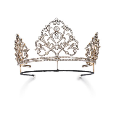 View full screen - View 1 of Lot 264. Diamond tiara, circa 1880 | 鑽石頭冠,約1880年.