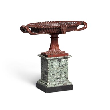 View full screen - View 1 of Lot 19. An Italian rosso and verde antico tazza, 19th century.