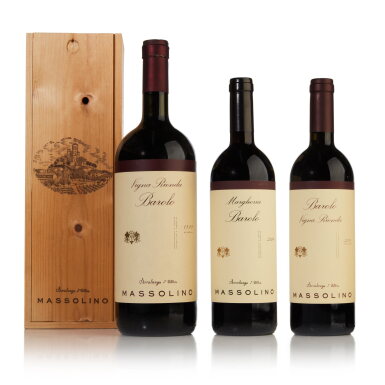 View full screen - View 1 of Lot 544. Mixed Case of Barolo by Massolino (2 BT, 1 MAG).